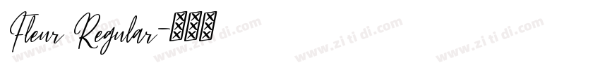 Fleur Regular字体转换
